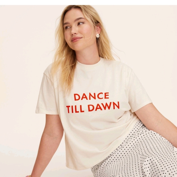NWT Kate Spade x Target T-shirt Sz XL Dance til Dawn - Picture 1 of 7
